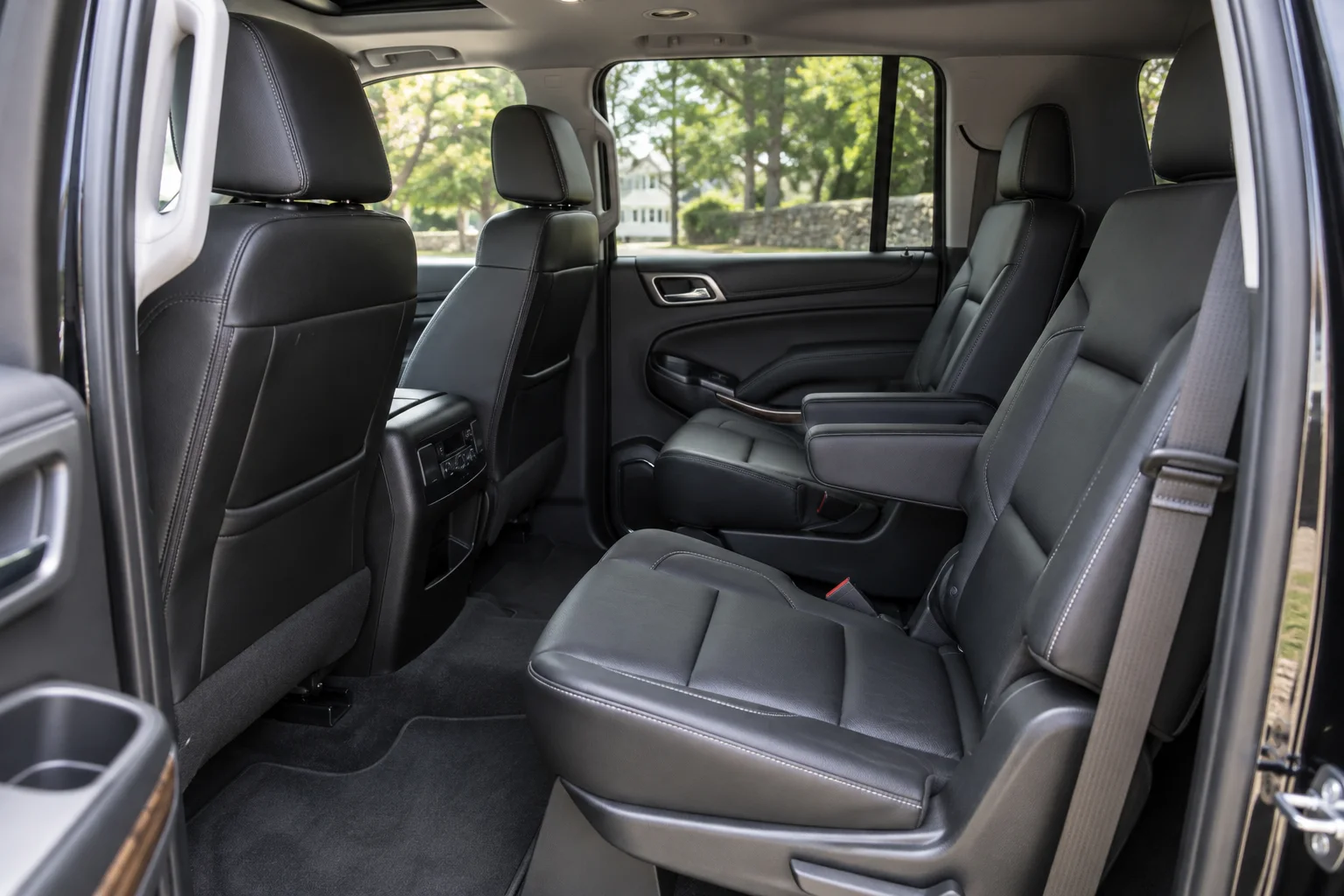 Illustrative scene of a luxury SUV leather interior